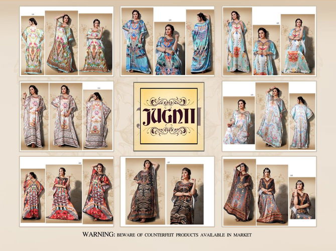 Jugnii Gazal Vol-18 Latest Exclusive Collection Digital Printed Kaftans