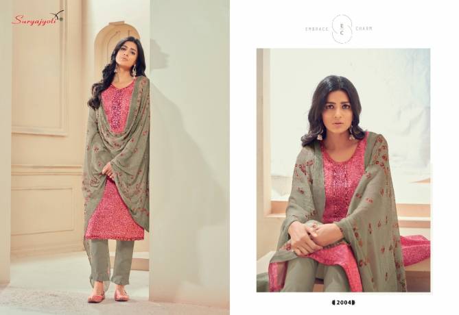 Suryajyoti Riwaaz 2 Satin Casual Wear Cotton Printed Designer Dress Material Collection
