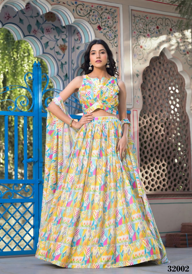 Shehnaaz By Tejasvee Slim Georgette Printed Lehenga Choli Exporters In India