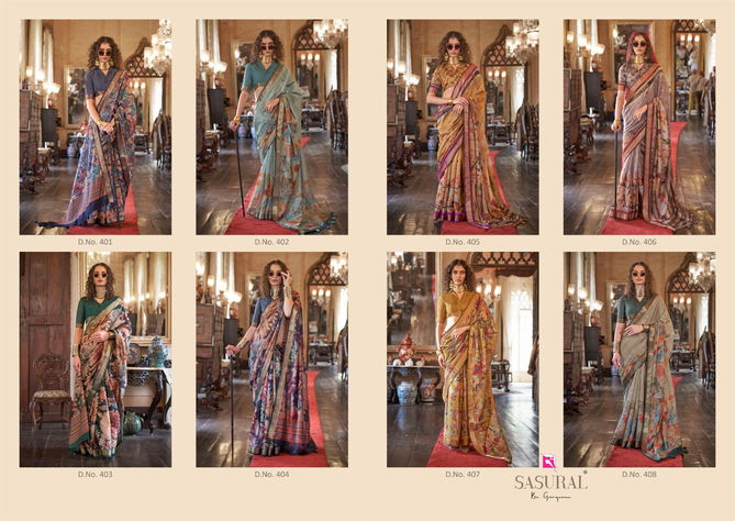 Emporia By Sasural Printed Designer Saree Suppliers In India