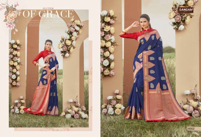 Sangam Sunaina Latest Fancy Designer Festive Wear Heavy Silk Sarees Collection
