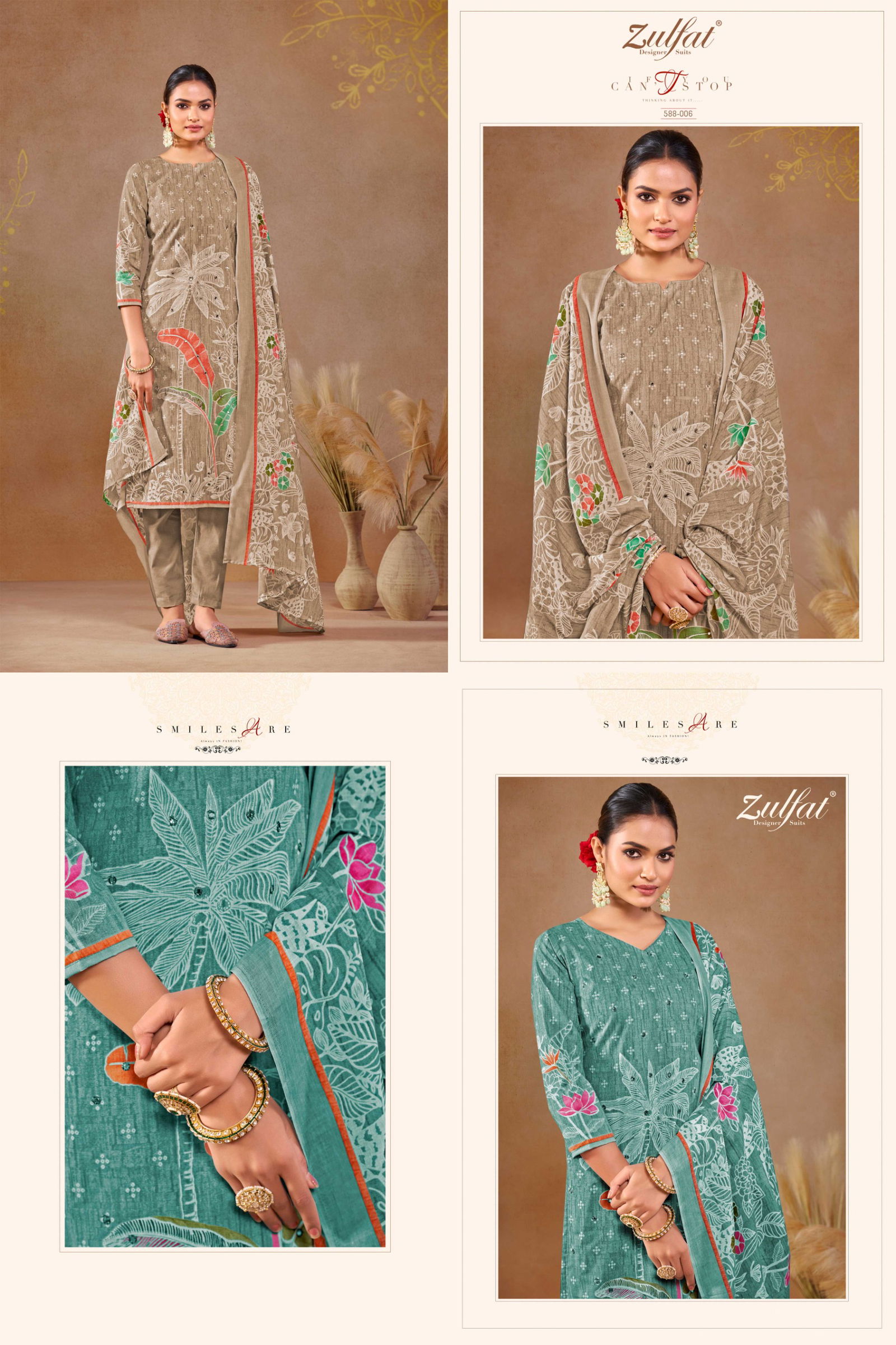 Dastoor By Zulfat Cotton Printed Dress Material Exporters In India