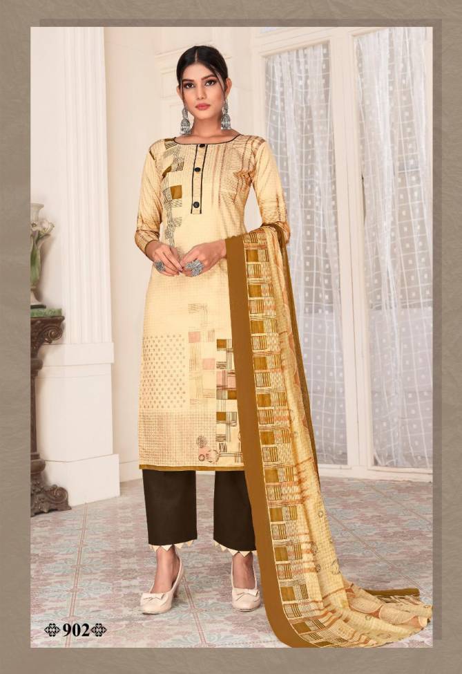 Cotton Pluse Classic 9 Latest Designer Daily Wear Pure Cotton Printed dress Material Collection