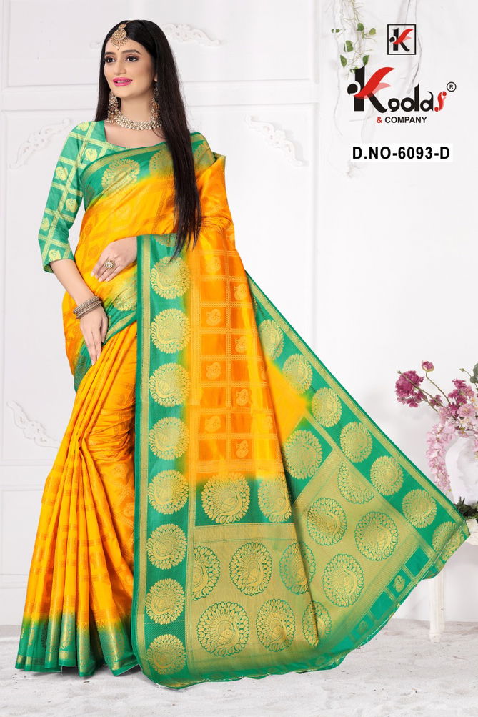 Myra 6093 Latest fancy Designer Festive Wear Banglory Silk Saree Collection
