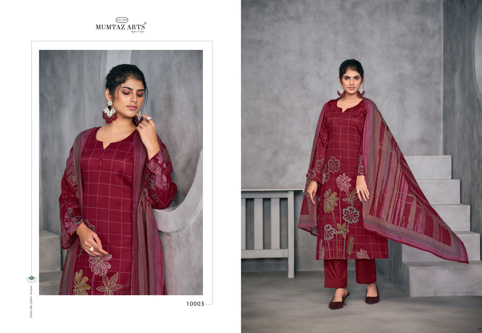 Raahi By Mumtaz Jam Silk Printed Dress Material Exporters In India