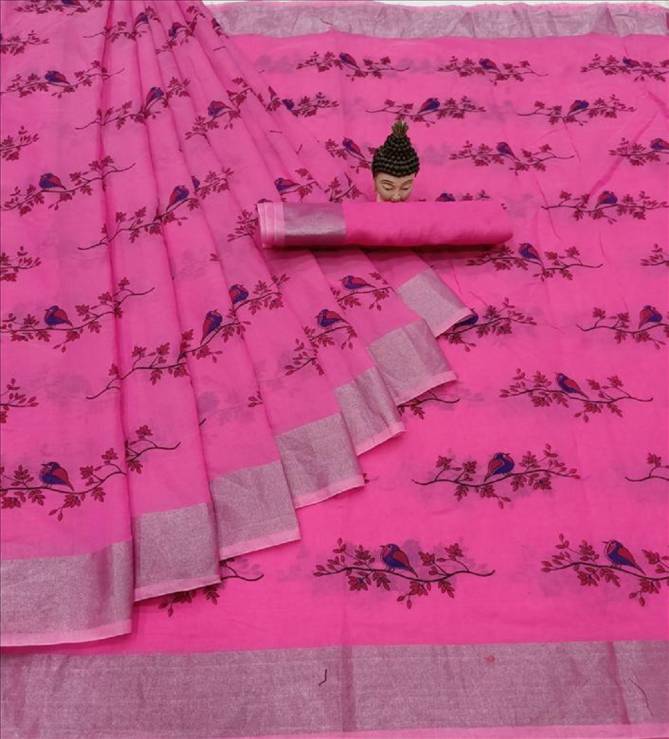 Linen Chakli 2 New Hit Design Arrived Casual Wear Cotton Saree With Zari Border Collection
