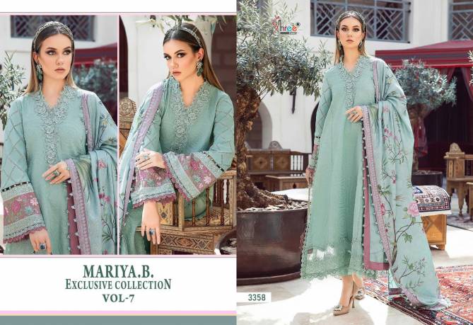 Mariab Exclusive Collection Vol 7 3356 To 3360 Pakistani Suits Wholesale Price in Surat