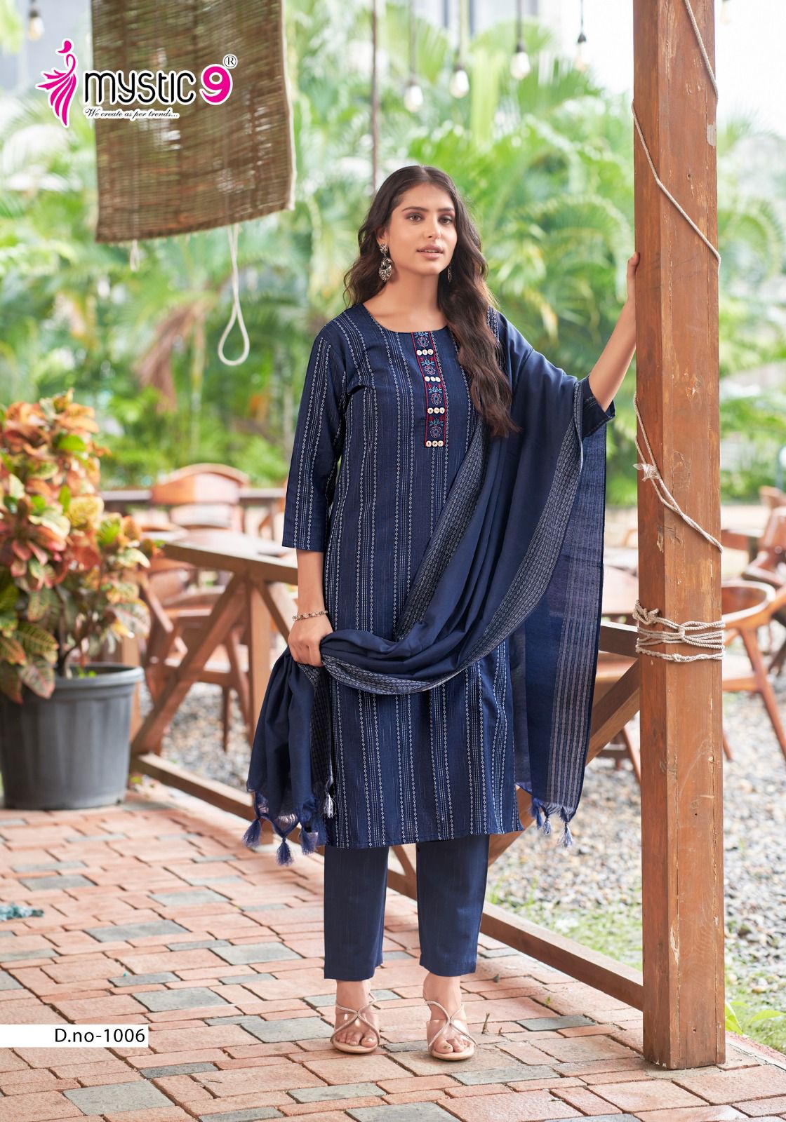 Liza Vol 1 By Mystic 9 Cotton Handloom Kurti With Bottom Dupatta Exporters In India