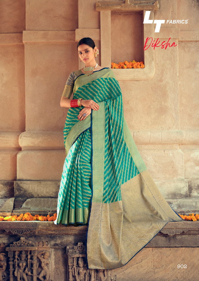 Lt Diksha Fancy Casual Wedding Wear Silk Latest Design silk sarees collection