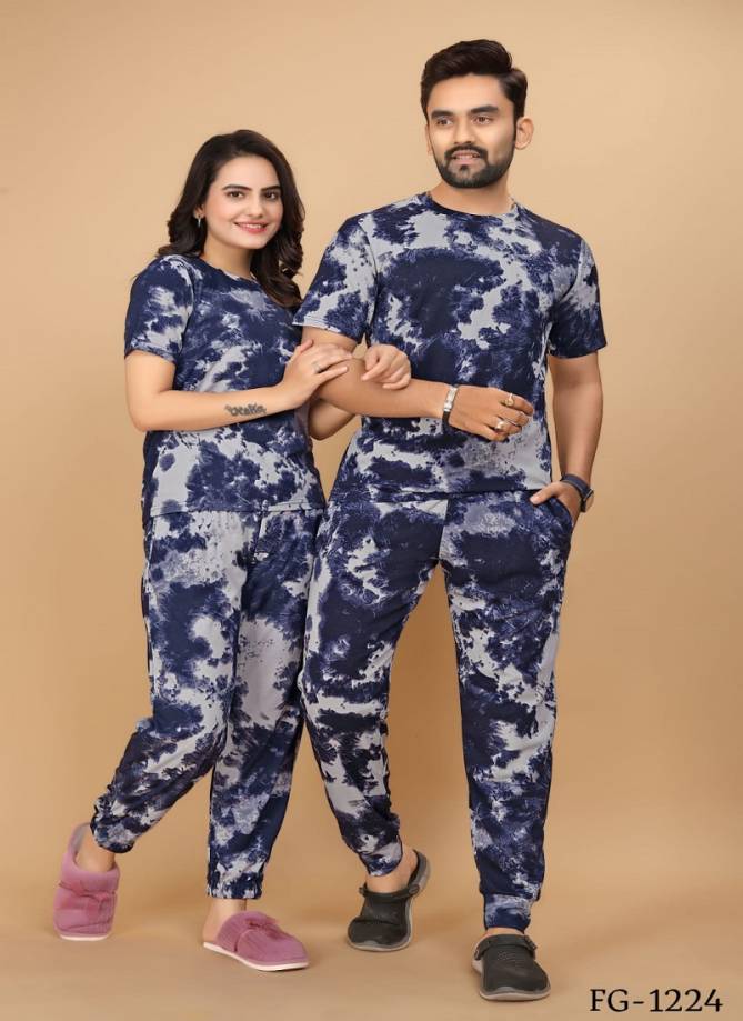 Weekend Passions Fg Couple Wear Cord Set Wholesale Night Suit In India
