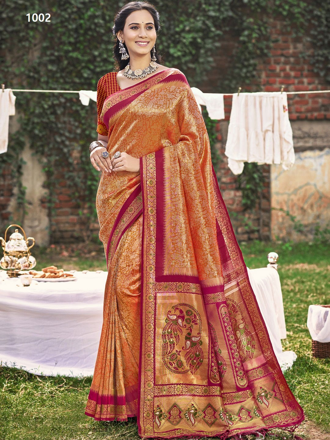 Jardoshi Silk By Bunawat Banarasi Silk Wedding Wear Saree Wholesale Price