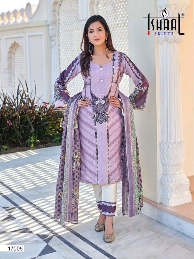 Ishaal Gulmohar 17 Latest Fancy Designer Casual Wear Pure Lawn Karachi Dress Readymade Collection
