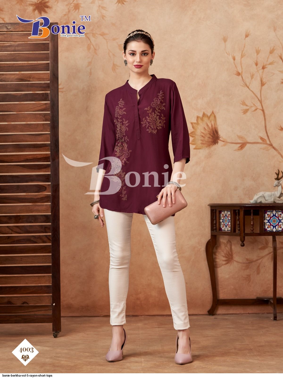 Berkha Vol 4 By Bonie Rayon Short Top Wholesale Market In Surat