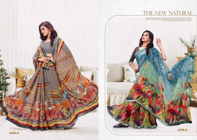 Seosons 2 Latest Fancy Regular Wear Weightless georgette Printed Sarees Collection