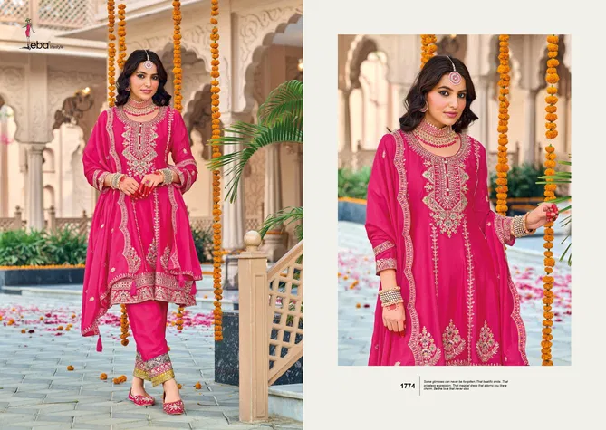 Gazal By Eba Chinon Embroidery Readymade Suits Suppliers In India