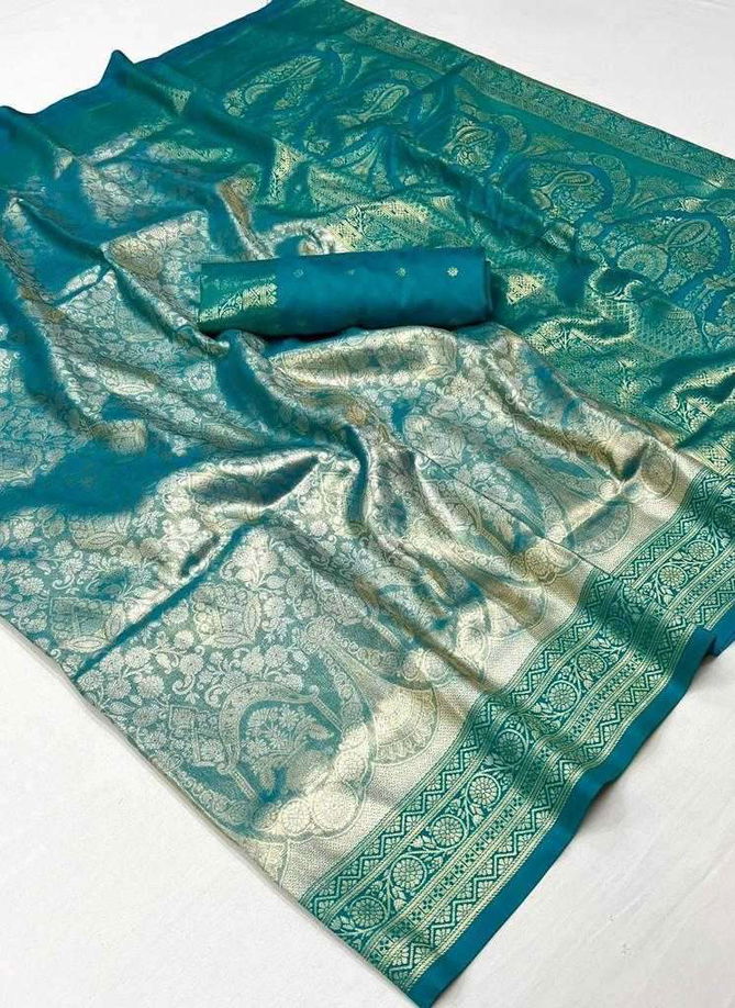 Kanjeepuram Silk By Rajtex 358001 To 358006 Series Surat Saree Wholesale Market