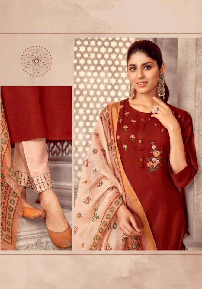 Suryajyoti Neeza 1 Designer Ethnic Wear Jam Stain Ready Made Collection