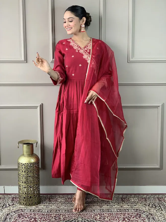 KF Kalaai 3020 Viscose Chanderi Embroidery Kurti With Bottom Dupatta Orders In India