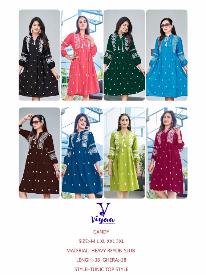 Viyaa Candy Heavy Rayon Fancy Tunic Collection
