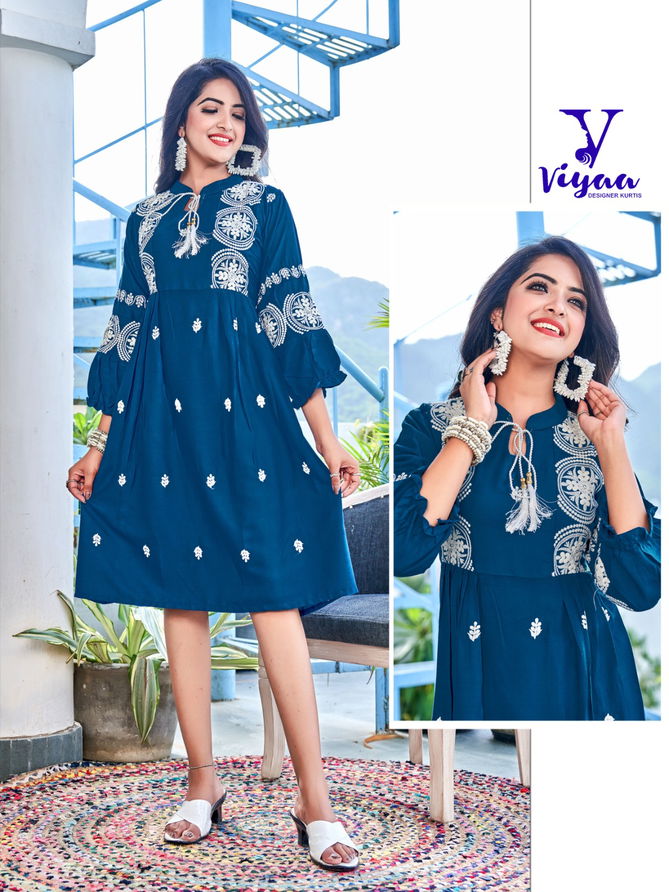 Viyaa Candy Heavy Rayon Fancy Tunic Collection
