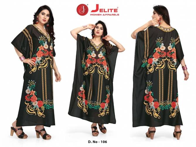 Jelite Stylish Latest Fancy Casual Wear Cotton Printed Kaftan Style Kurti Collection