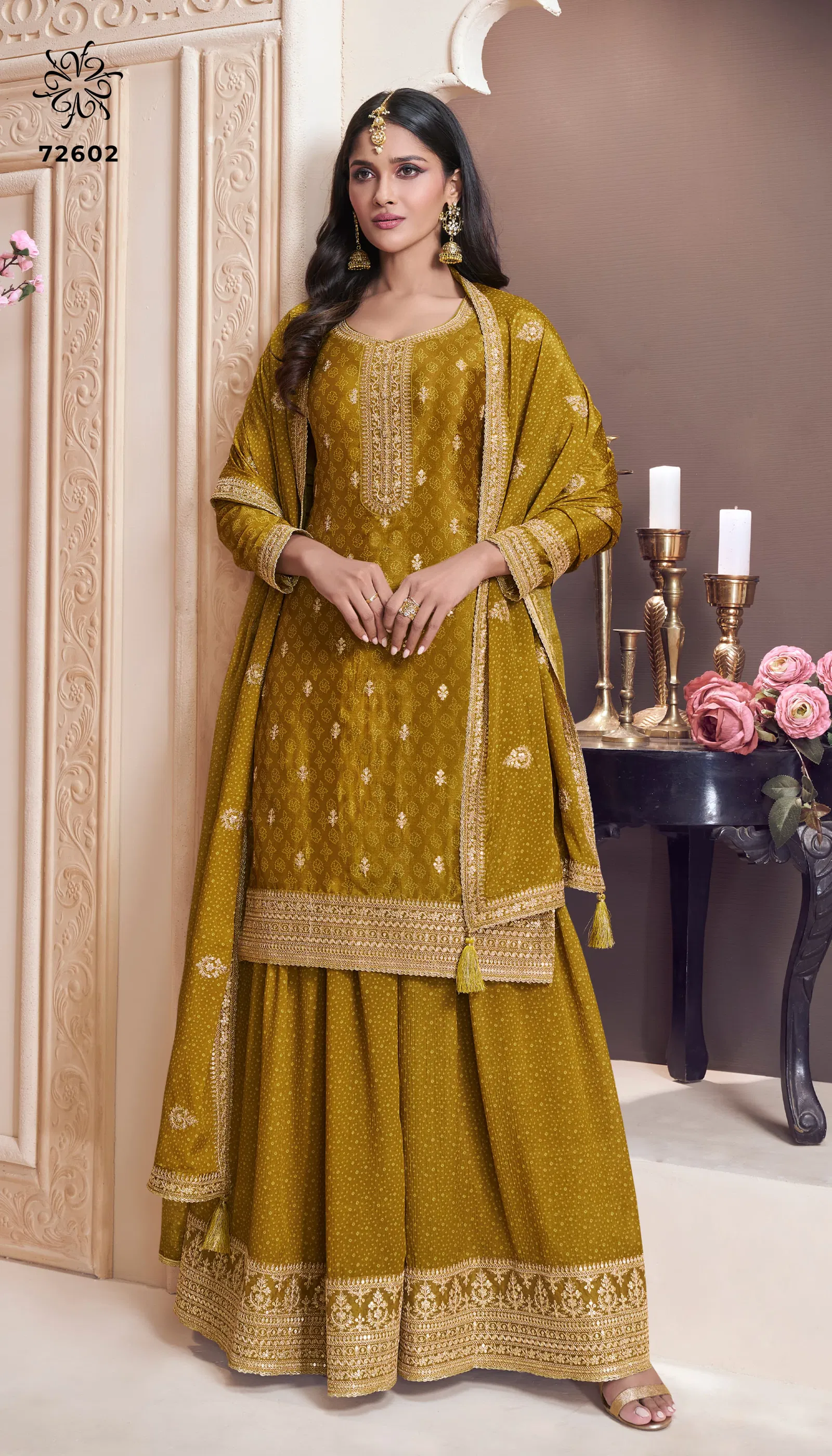 Sajanee By Vinay Kuleesh Chinon Designer Salwar Suit Wholesalers In Delhi