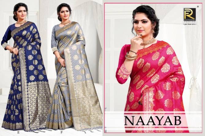 Ronisha Naayab New Collection Of Festive Wear Designer Fancy Saree 