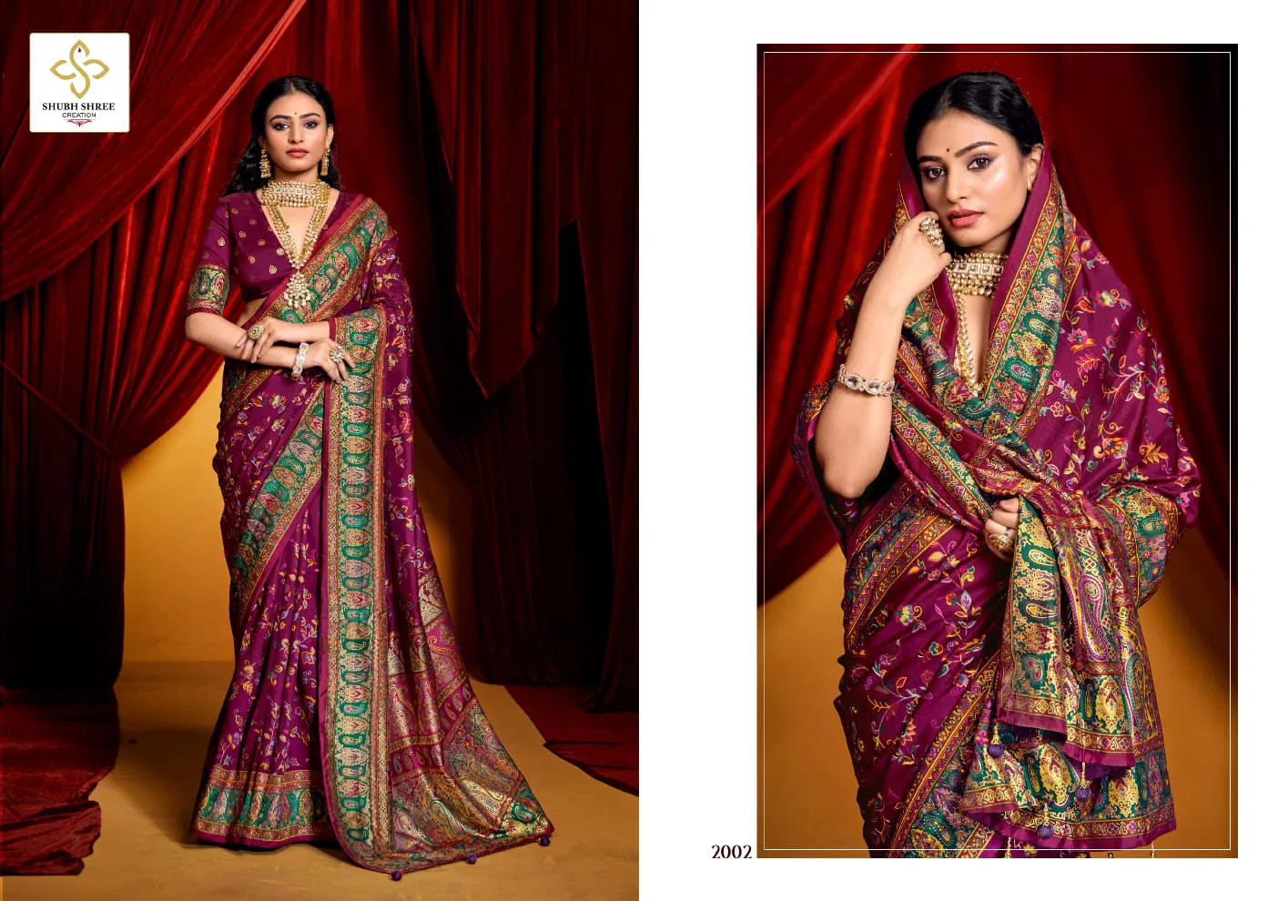 Pashminna Vol 2 By Shubh Shree Tusser Silk Designer Saree Orders In India