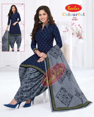 Baalar Colourful 12 New Cotton Printed Regular Wear Ready Made Dress Collection