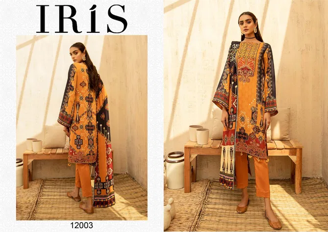 Iris 12 Cotton Karachi Dress Pure Cotton Casual Wear Ready Made Collection
