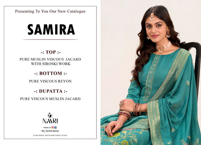 Samira By Naari Muslin Viscose Salwar Kameez Suppliers In India