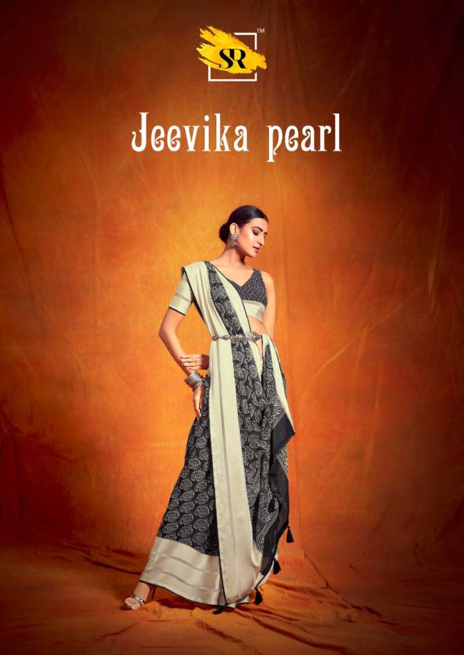 Sr Jeevika Pearl New Festive Wear Georgette Fancy Designer Saree Collection
