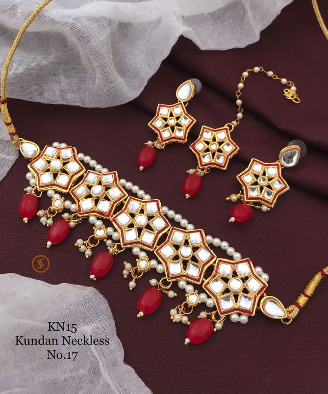 Kn Jewellery15 Kundan Neckless Set Catalog
