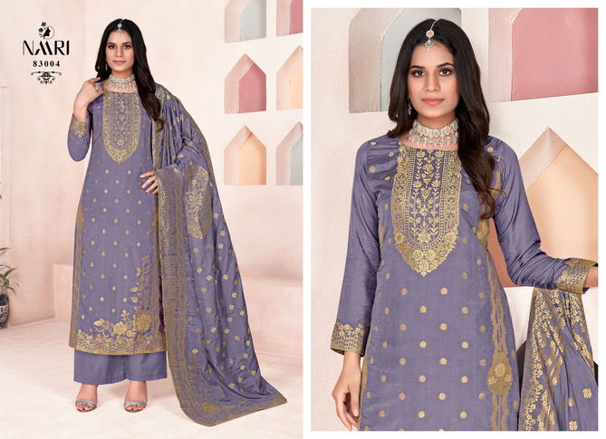 Golden By Naari Muslin Dola Jacquard Designer Salwar Kameez Exporters In India