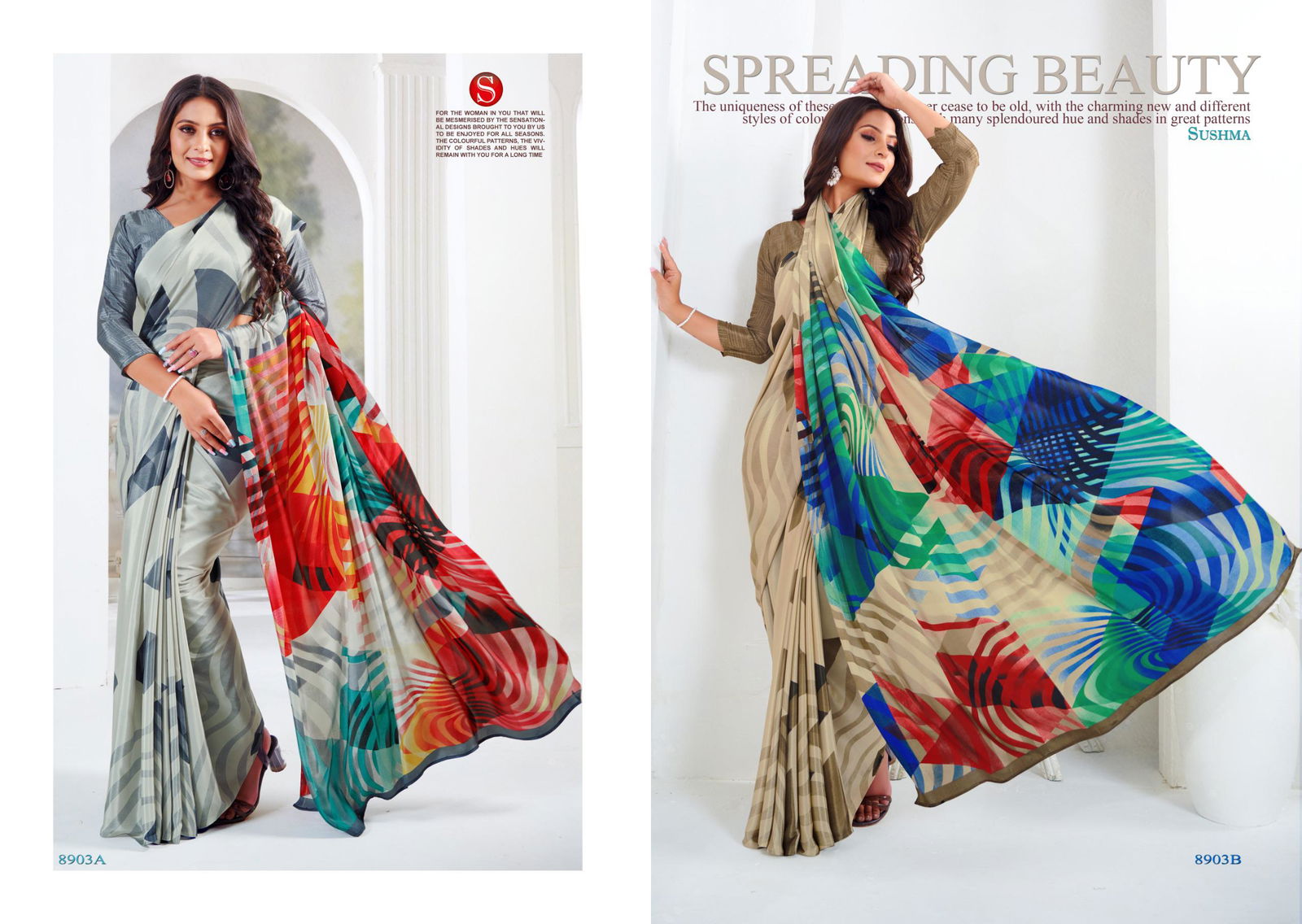 Artful By Sushma Printed Crape Daily Wear Saree Orders In India