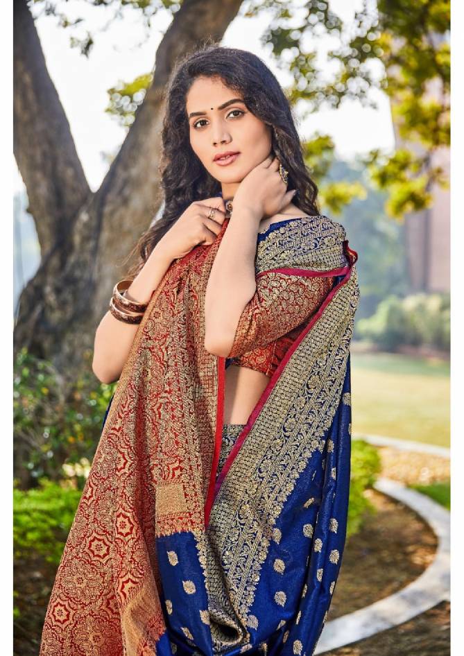 Shangrila Bridal 1 Tradition Designer Festive Wear Zari Silk Latest Saree Collection
