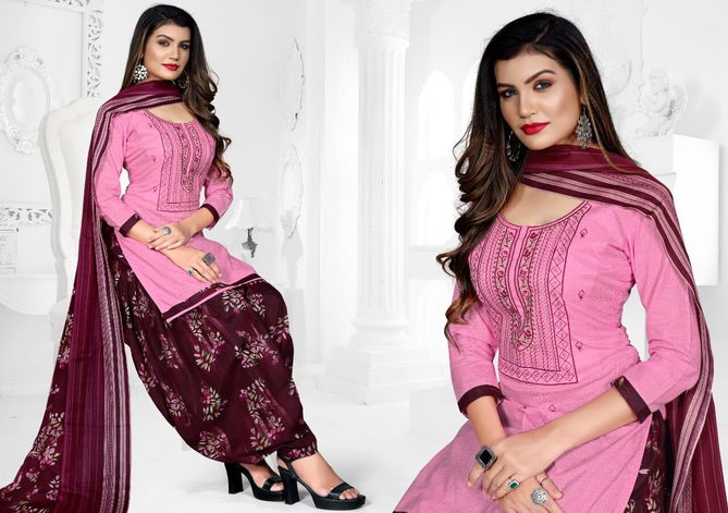 Mastani Patiyala 3 Latest Fancy Designer Heavy Casual Wear Punjabi Style Cotton Dress Material Collection
