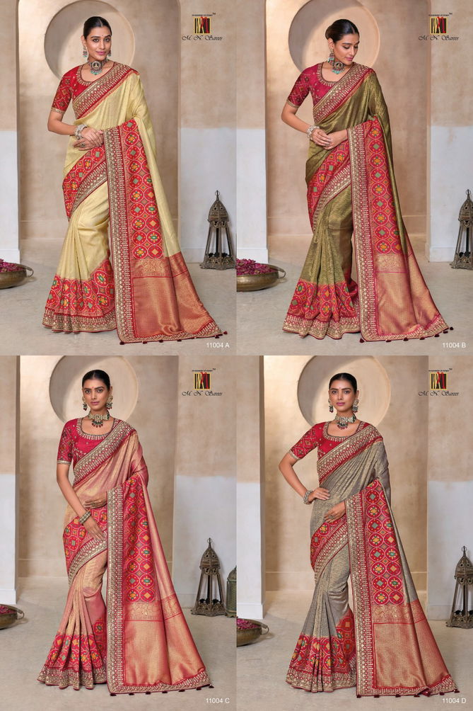 Mn 11004 Hit Kanjivaram Wedding Wear Saree Suppliers In India