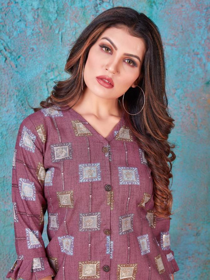 RUNG DREAM GIRL VOL-2 Latest Fancy Designers Casual Wear Heavy Foil Print Rayon Kurti Collection