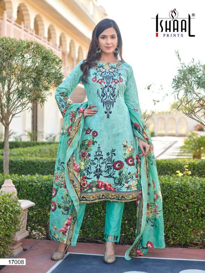 Ishaal Gulmohar 17 Latest Fancy Designer Casual Wear Pure Lawn Karachi Dress Readymade Collection
