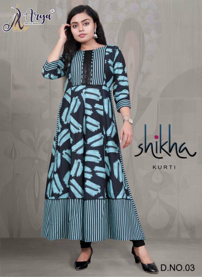 Shikha By Arya Dress Maker Fancy Long Western Kurti Catalog