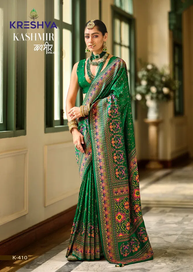 Kashmir Vol 1 By Kreshva Banarasi Silk Wedding Wear Sarees Orders In India