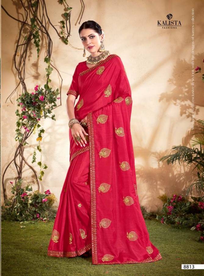 Kalista Super Hit 2 Heavy Festive Wear Vichitra Silk Saree Collection