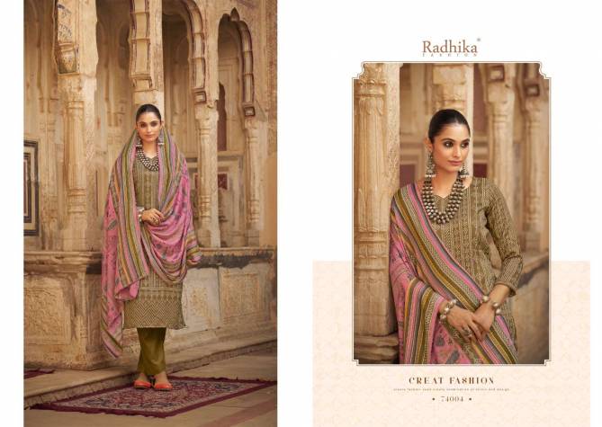 Bandhej By Radhika Sumyra Pashmina Dress Material Orders In India