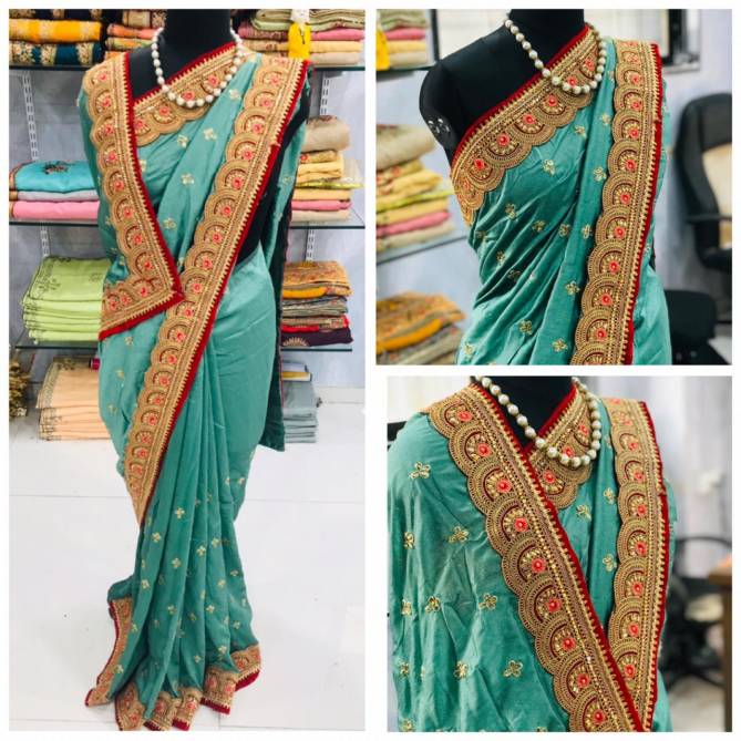 Amar Kiran Latest Fancy Designer Festive Wear Soft Silk Embroidered Saree Collection
