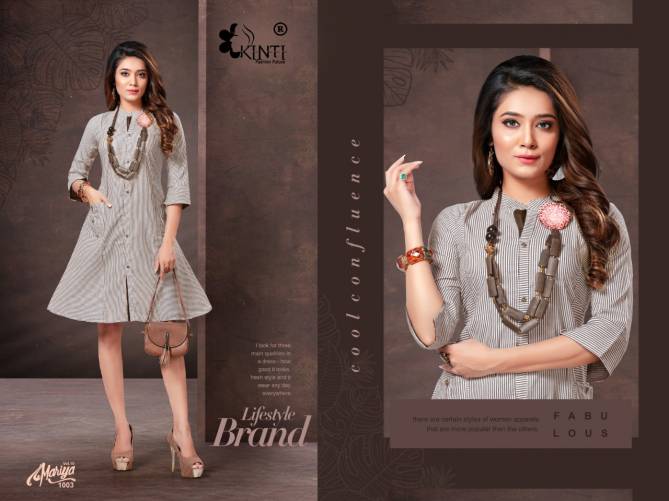 Kinti Mariya 10 latest Fancy daily wear Handloom Cotton Printed Kurti Collection