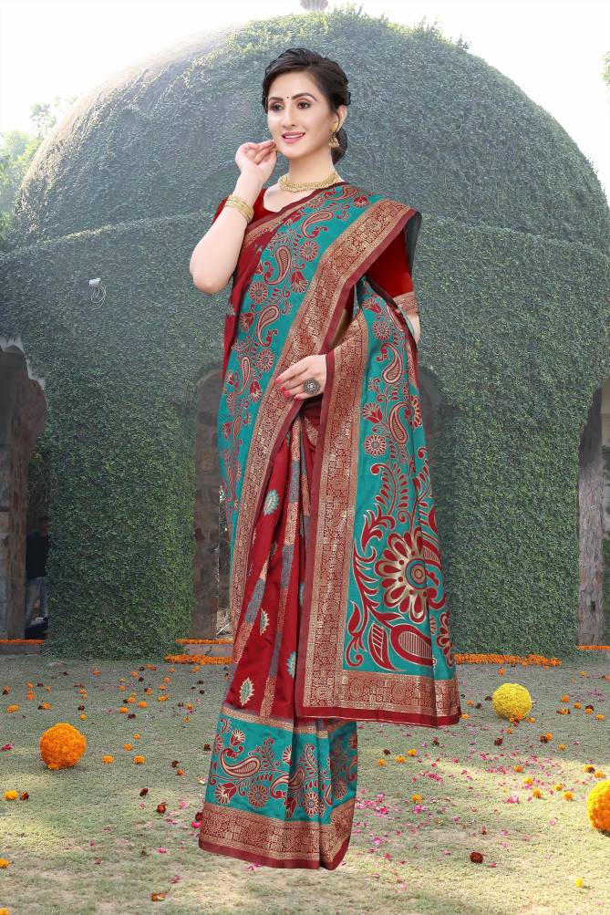 Bk 8482 Latest Fancy Designer Heavy Festive Wear Silk Weaving Banarasi Silk Sarees Collection
