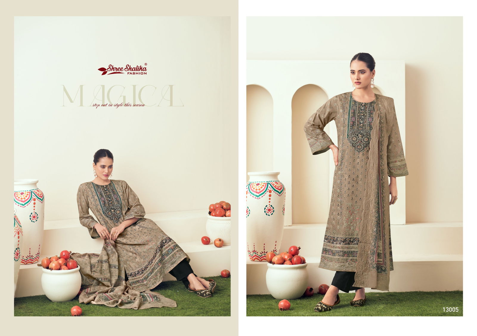 Mannat Vol 13 By Shree Shalika Printed Lawn Cotton Dress Material Orders In India