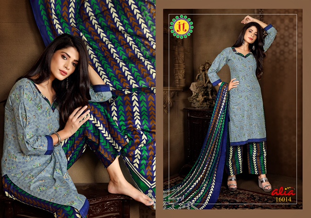 JT Alia 16 Bandhani Printed Cotton Regular Wear Collection
