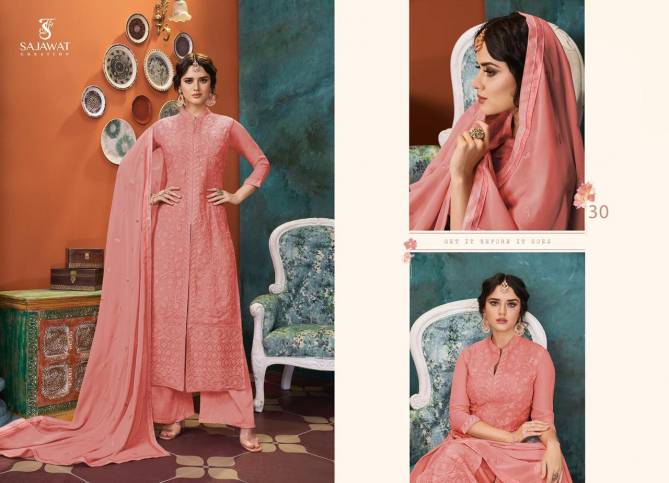 Sajawat Lakhnavi Vol 4 Exclusive Latest Heavy Designer Festive Wear Salwar Suit Collection 